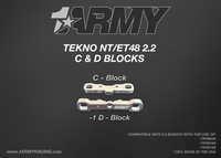 Load image into Gallery viewer, 1ARMY Tekno NT/ET48 2.2 C &amp; D Blocks
