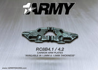 Load image into Gallery viewer, RC8B4.2 Carbon Arm Plate
