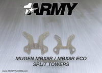 Load image into Gallery viewer, 1ARMY Split Shock Towers – Mugen MBX8R / MBX8R Eco
