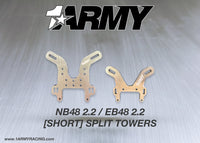 Load image into Gallery viewer, 1ARMY Split “Short” Shock Towers – Tekno NB48 2.2

