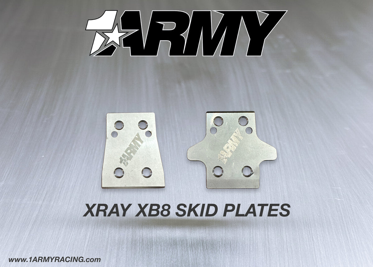 XRAY XB8 CHASSIS SKID PLATE