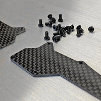 Load image into Gallery viewer, (2) 1ARMY D8T EVO3 FRONT CARBON ARM INSERTS AND HARDWARE
