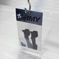 Load image into Gallery viewer, (2) 1ARMY D8T EVO3 FRONT CARBON ARM INSERTS AND HARDWARE
